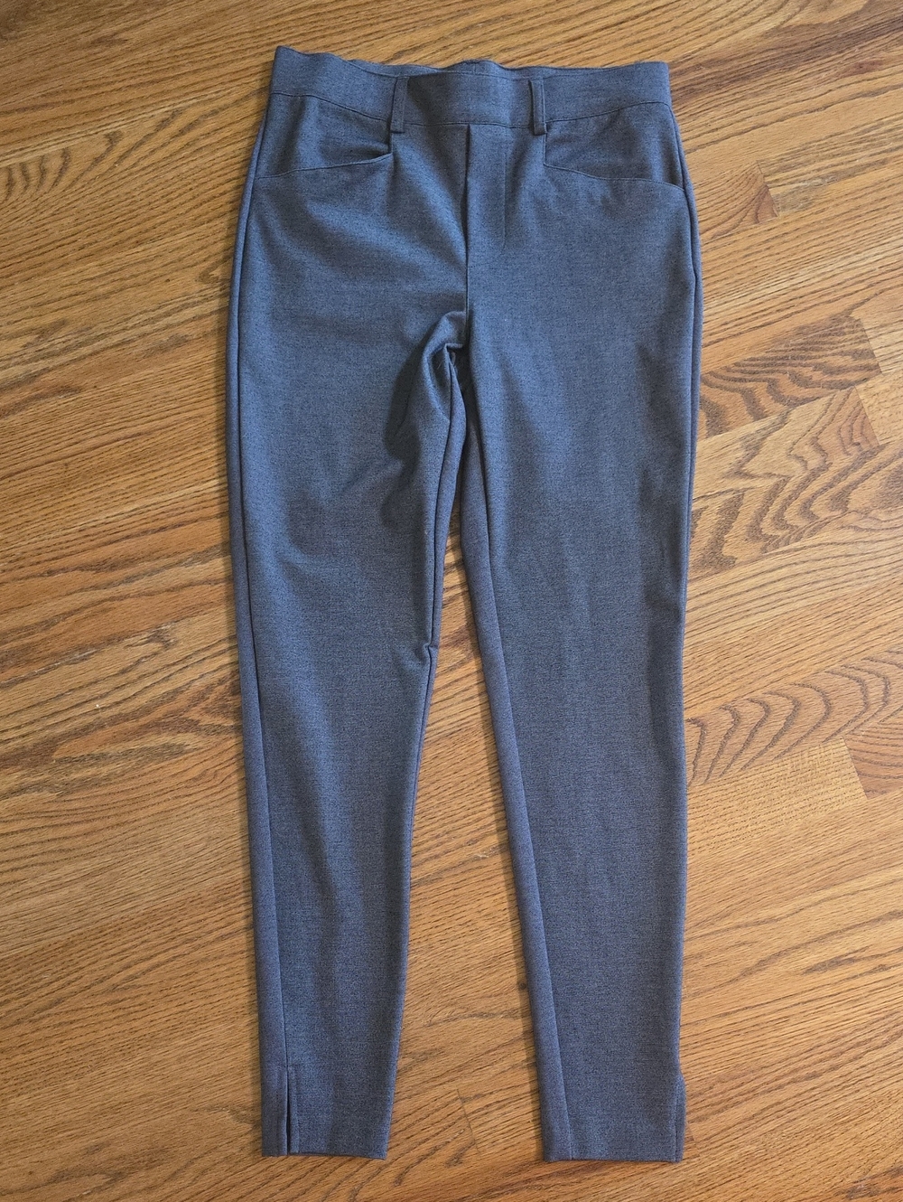Sleek Gray Ponte Skinny Pants